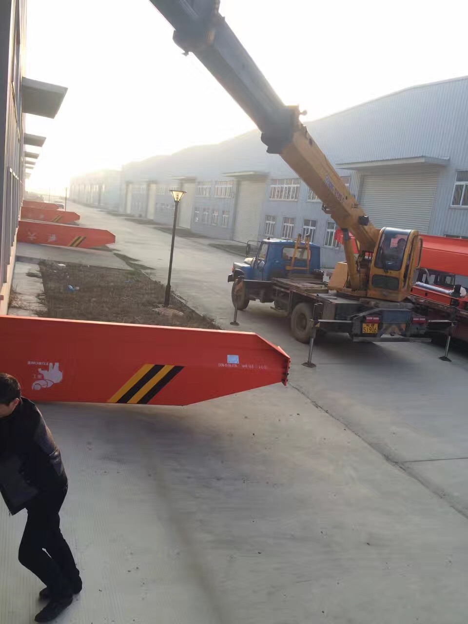 蕪湖市新區鋼構施工現場